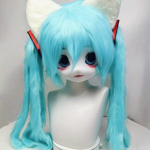 Custom Kigurumi Fursuit Mask: Halloween Costume, Free Commission
