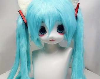 初音ミク 猫 既製 キグルミヘッド ファースーツマスク キグルミヘッド