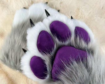 Handmade Fursuit Paws: Customizable Cat Claws, Cosplay Gloves