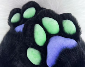 Extra-long and Wide Claws, Customizable Colors, Fluffy Furry Claws