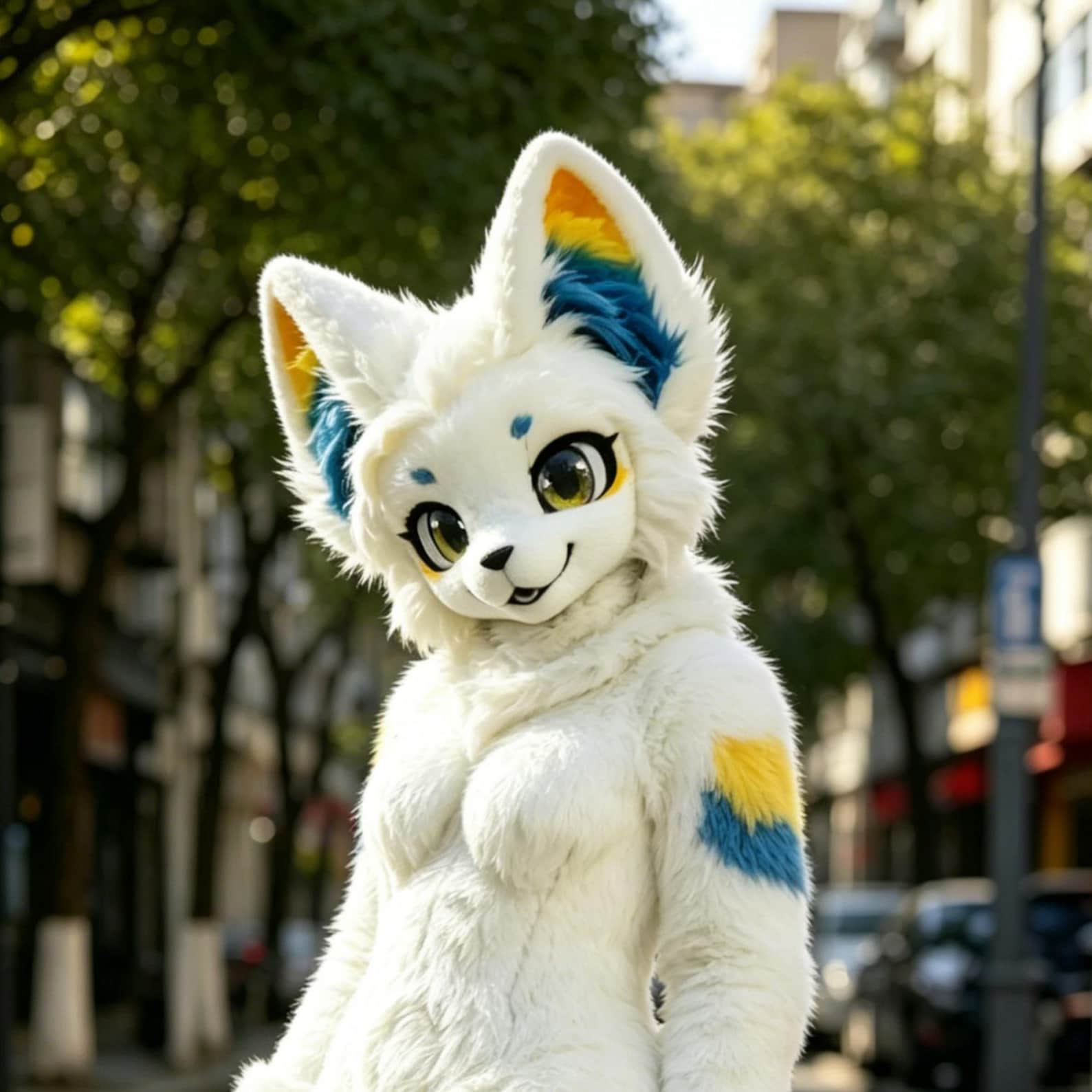 Normal Fursuit Fursuit Fullsuit Set, Fursuit Head, Paws, Tail, Feet & Wings ...