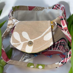 Sac hobo Canva, sac à bandoulière avec poche intérieure, sac minimaliste 100 % coton, sac à bandoulière Canva, sac de voyage, sac fourre-tout personnalisé