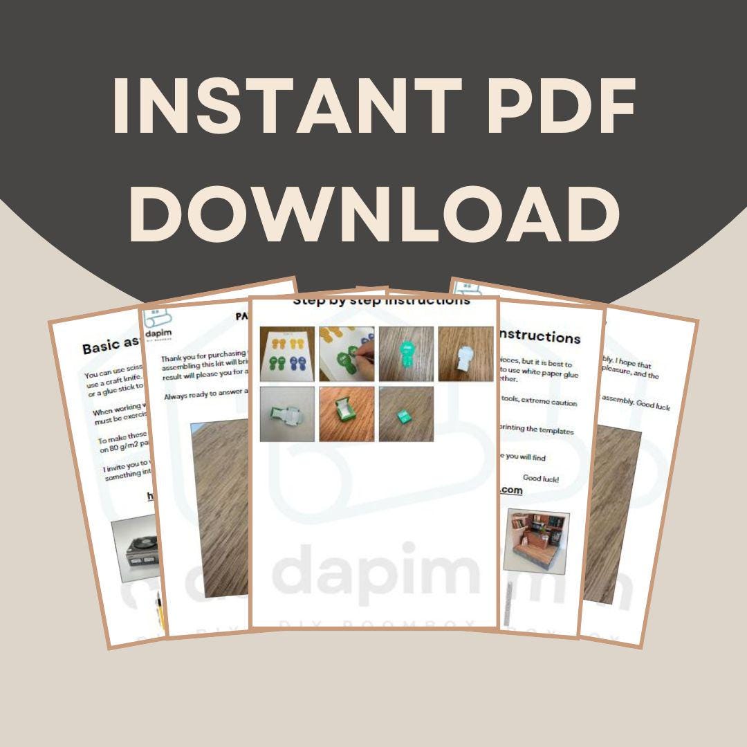 Mini Paper Printable Printable Miniature Paper Templates for Dolls and Dollhouses – 1 6 and ...