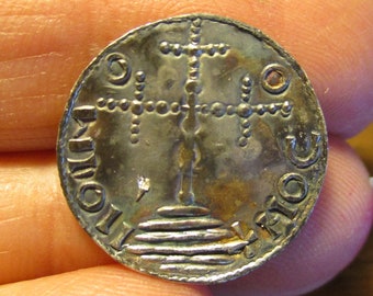 Sven Estridsen silver penny Danish imitation of basilikon Byzantine coin hand hammered