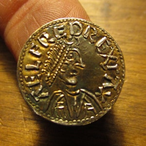 Alfred King of Wessex  Lozenge type silver hammered penny imitation