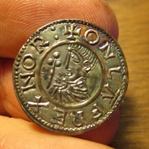 Olaf Tryggvason King of Norway 995-1000 hammered silver coin copy CRVX