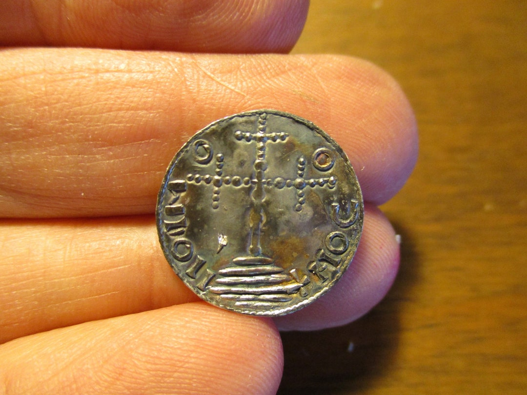 スヴェン・エストリドセン銀ペニーデンマーク製バシリコンの模倣ビザンチンコイン手打ち - Etsy 日本