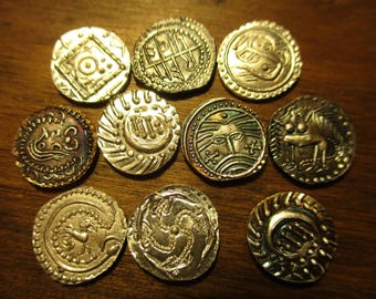 Anglo Saxon style silver Sceatta penny imitation Wodan, Centaur, series sceat