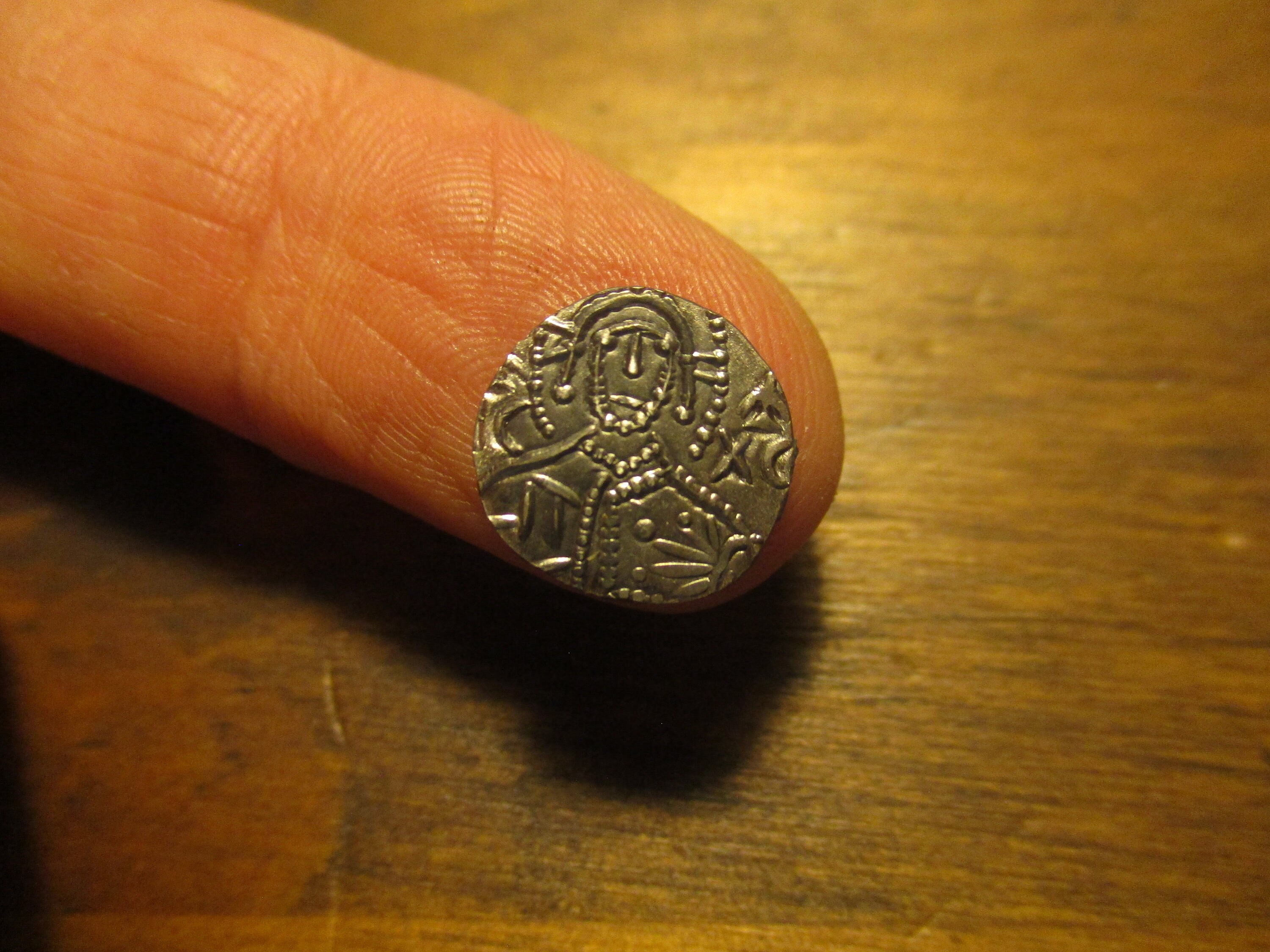 Constantine XI 1/8 Th Stavraton Nomisma Solidus Replica Coin of