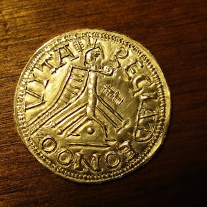 Visigoth Tremissis in Silver, Spain Hermenegild, Rebel 578-584 a.d.