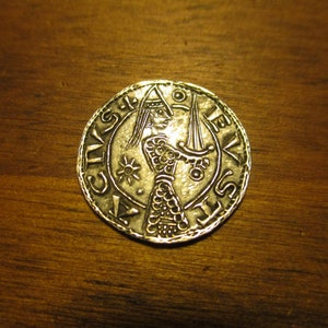 Knight Eustace Fitzjohn hammered Silver Penny imitation