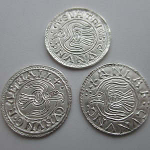 Raven Silver Penny hand hammered  Viking  Olaf, Sitric Cáech, Ragnall mac Bárid ua Ímair