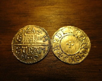 Aethelstan Anglo Saxon Penny Denier Silver 10th Century England
