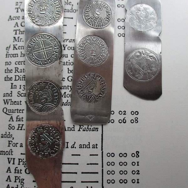 Custom Anglo Saxon, Viking, Visigoth, Lombard, Germanic, Carolingian Sterling Bookmark 999 Silver