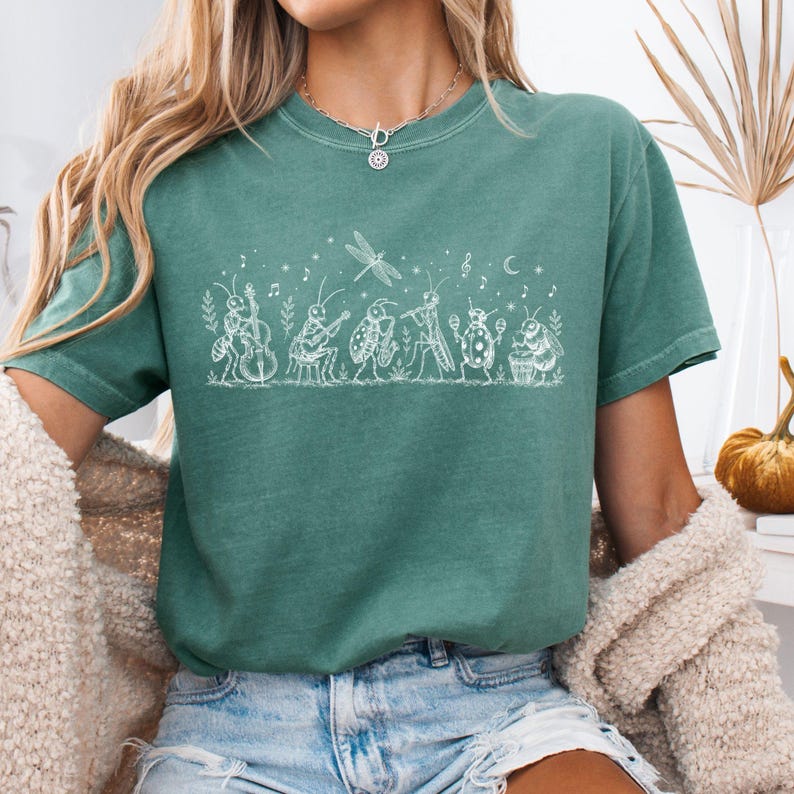 Comfort Colors® NK Divide Indie Folk T-Shirt,Vintage Insect Music Graphic Tee,The Last Of The Bugs Comfort Colors Shirt image 4