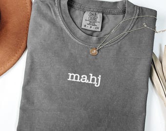 Comfort Colors® Mahj Shirt, Funny Mahjong Shirt, Cute Mahjong Shirt, Gift for Mahjong Enthusiast, Mahjong Tee, Gift for Mom, Gift for Dad