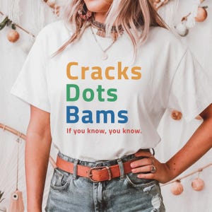 Cracks Dots Bams Shirt, Mahjong Shirt, Funny Mahjong Shirt, Cute Mahjong Shirt, Game Shirt, Mahjong Tee, Gift for Mom, Gift for Dad, Mahgal