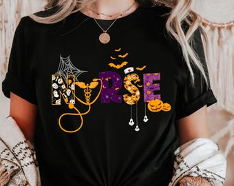 Halloween Nurse shirt,Halloween Nursing Shirt, Nurse Fall Shirt, Nurse Halloween, Nursing Tee, Halloween Shirt, Halloween Shirt