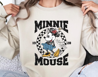 Minnie Maus Sweatshirt, Retro Minnie Maus Sweatshirt, Minnie Trinkt Tee T-Shirt, Disney 80er Jahre Vibes Pullover, Magic Kingdom Sweatshirt