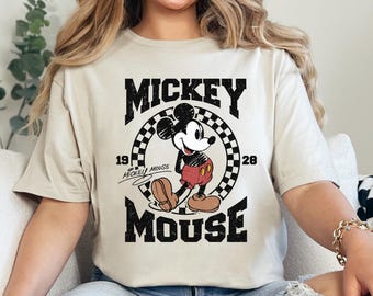 Retro Mickey Mouse Shirt, Vintage Mickey Shirt, Disney Vacation Shirt, Disneyland Mickey Shirt, Magic Kingdom Shirt, Classic Mickey Tee