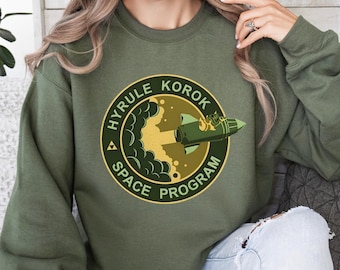 Sudadera del programa espacial Korok, sudadera de Zelda Korok, sudadera de Hyrule Korok, sudadera Tri Force, sudadera Hylian de Breath of the Wild