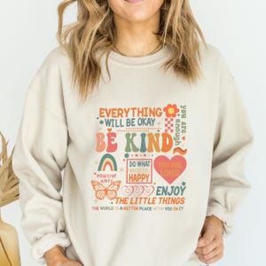 Everything Will Be Okay Sweathirt, Mentalh Health Matters , Therapist Shirt, Anxiety Shirt, Motivational Shirt, Butterfly Shirt,Therapy Tee