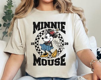 Retro Minnie Mouse Shirt, Vintage Minnie Shirt, Disney Vacation Shirt, Disneyland Minnie Shirt, Magic Kingdom Shirt, Classic Minnie Tee