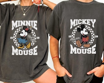 Comfort Colors Retro Disney Couple Mickey Minnie Mouse Shirt,Walt Disney World T-shirt,Classic Mickey Minnie 1028,Wdw Magic Kingdom,Disney
