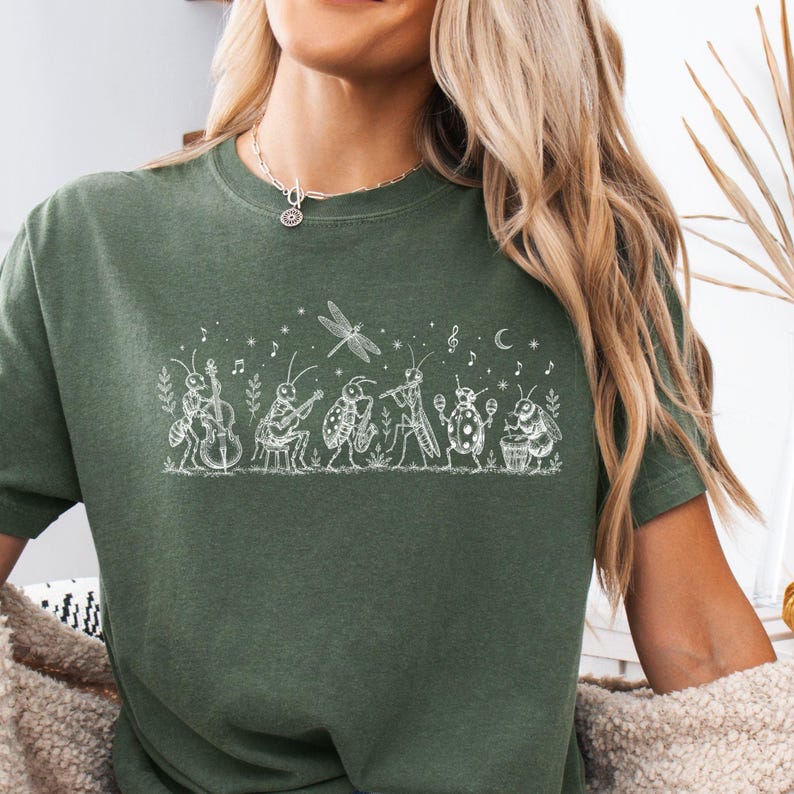 Comfort Colors® NK Divide Indie Folk T-Shirt,Vintage Insect Music Graphic Tee,The Last Of The Bugs Comfort Colors Shirt image 5