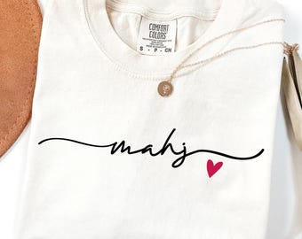 Colores cómodos de Mahjong con corazón, regalo para amantes del Mahjong, acogedor atuendo de noche de Mahjong con cuello redondo, divertida camiseta de grupo de Mahjong, regalo para amigos de Mahjong