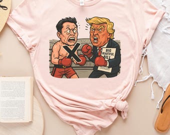 Anti Trump vs Anti Elon Musk Shirt,Anti Trump Shirt, Anti Elon Musk Shirt, Political Shirt Funny Boxing Match Shirt, Funny Trump Meme Shirt