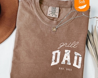 Comfort Colors® Grill Dad Shirt, Grilling Gifts For Grill Dad, Meat Smoker Grill T-Shirt, Funny Chef Shirt, BBQ Smoker Gift, BBQ Shirt Gifts