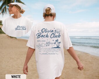 Comfort Colors® Custom Beach Bachelorette Shirts, Beach Bride Shirt, Bachelorette Party Shirt, Bach Club Gift, Beach Bride Bridesmaid Gifts