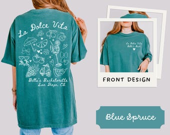 Comfort Colors® Italian Bachelorette Party Shirts, Italy Wedding Tee, That's Amore Bachelorette Shirt Feeling Spritzy Italy Girls Trip Shirt