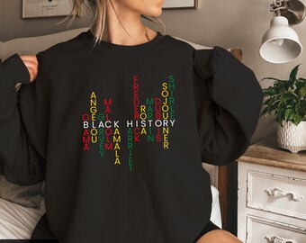 Black History Month Shirt, Celebrate School Black History Sweater, Black Leaders Shirt, Black Historical Icons Tee, Melanin Empowerment Tee