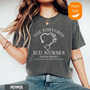 Comfort Colors® Tortured ICU Nurses Funny Icu Nurses Shirt - Icu Nurses Coworker Funny Gift - Icu Nurse Shirt for Daughter - Icu Nurse Humor