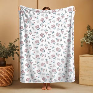 Mall för filtmodell | Mockup av sammetsfilt | Mockup av bohemisk Minky-filt | PSD Canva dra och släpp PNG-överlägg | PMS0206