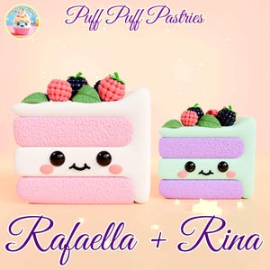 Kawaii Cute Cake STL plik do druku 3D. Wydruk na miejscu, zabawka artystyczna Dollhouse, uroczy wydruk 3D