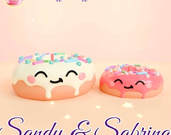 Kawaii Donut STL File: 3D Print Dollhouse Art Toy (Digital Download)