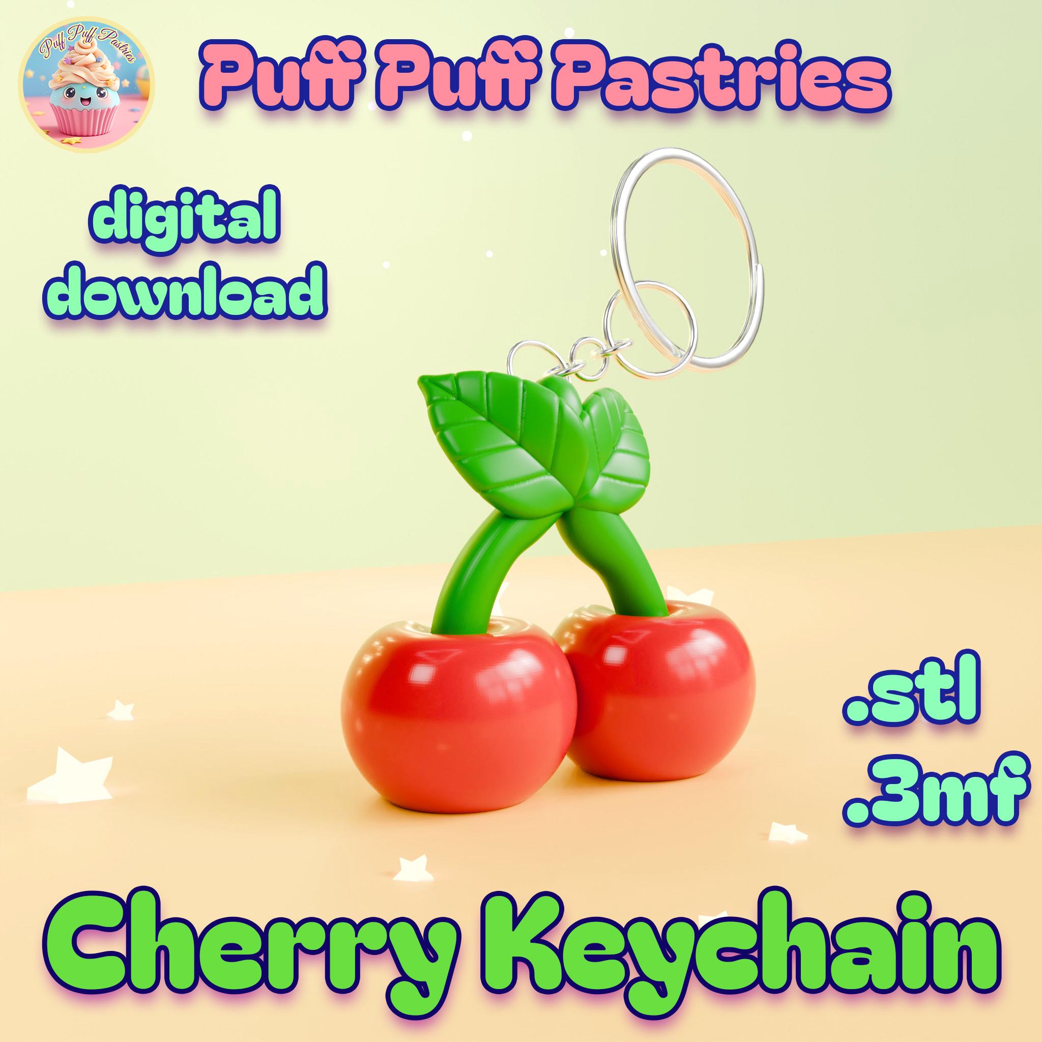 3D Printing Cherry Keychain STL & 3MF File (digital Download) - Etsy