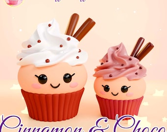 Kawaii Cupcake STL File: 3D Printing Dollhouse Art Toy (Digital Download)