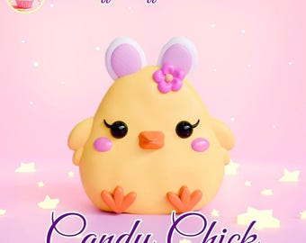 Archivo STL de pollito de Pascua para impresión 3D, pollito kawaii, decoración de Pascua, descarga digital