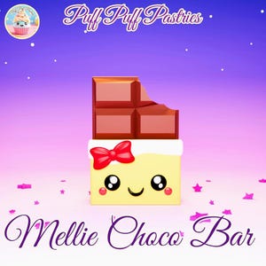 Kawaii Chocolate Bar STL/3MF Print-in-Place – Cute Ribbon Decor – 3D Printable File for Single & Multi-Color Printing – Sweet Gift Idea