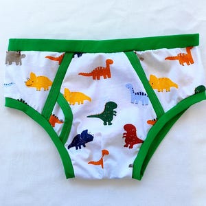 Leuke katoenen herenonderbroeken met dinosaurusprint | Nostalgische cartoonstijl. Zacht en comfortabel ondergoed.