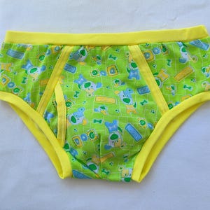 Slip en coton pour homme avec imprimé de chiot mignon | Sous-vêtements doux et confortables pour adultes.