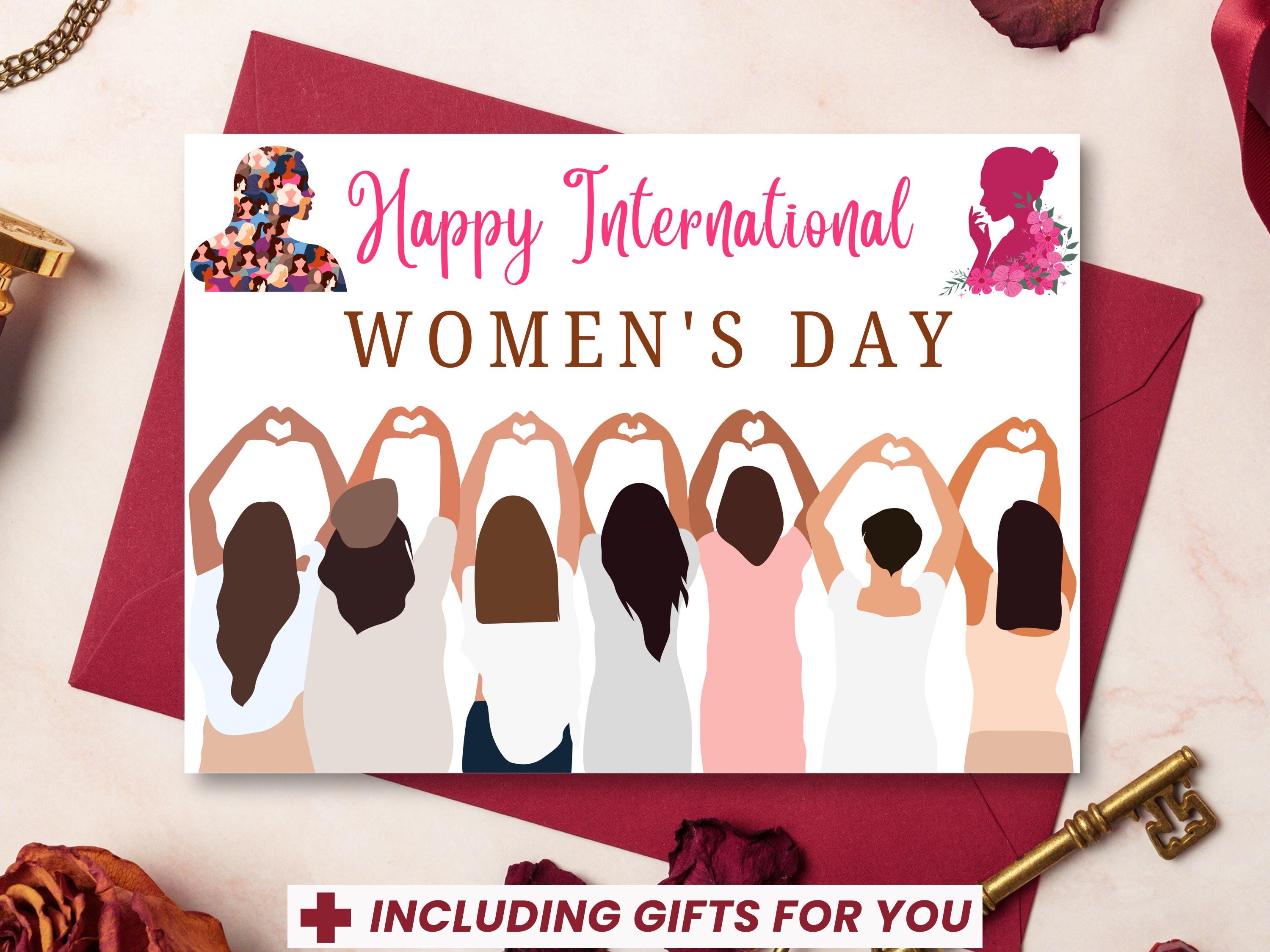 「International Women's Day 2020」カードのみ International Women's Day Greeting Cards - Etsy