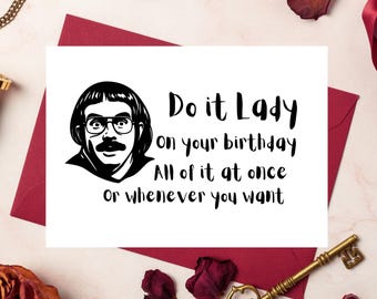 Karta memowa „Do It Lady”: zabawna kartka z życzeniami (do pobrania w wersji cyfrowej)