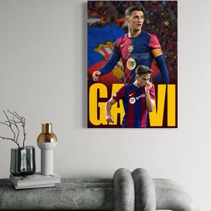 Póster del Barça de Gavi
