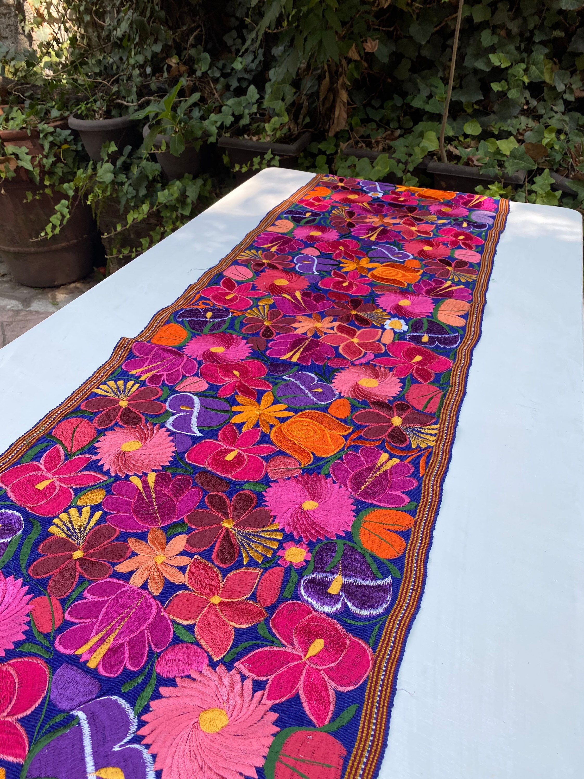 Hand loomed runners with back and forth motion machine Etsy