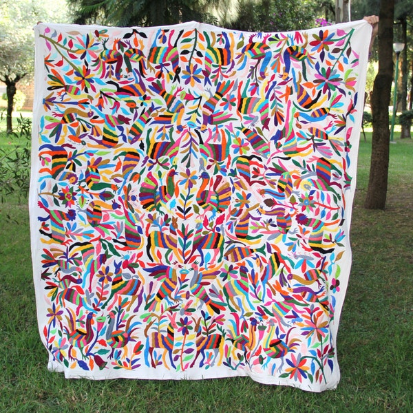 Multi colored Otomi piece ready to ship